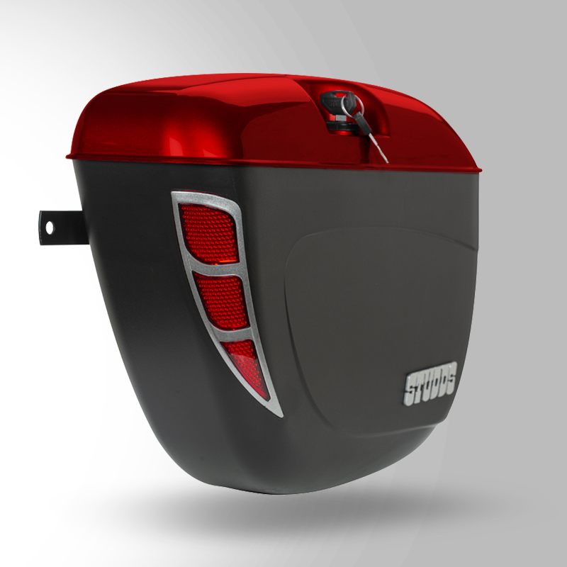 SAFARI BOX WITH UNIVERSAL FITMENTS CHERRY RED