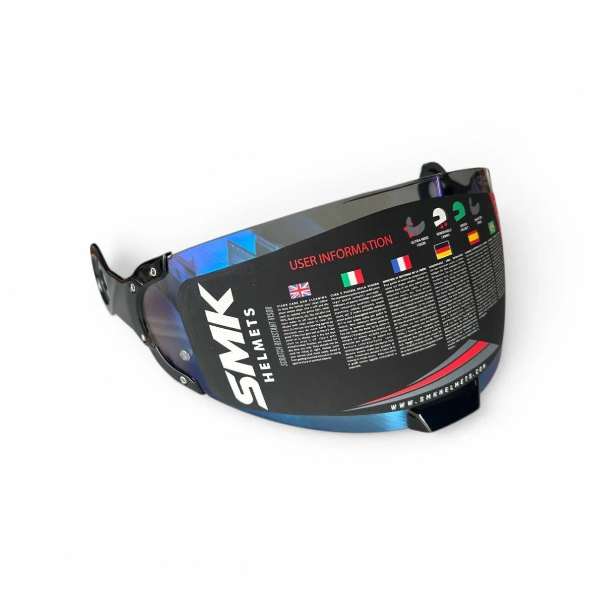 SMK Retro Helmet Dark Blue Visor | Pinlock 70 Ready Original