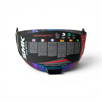 SMK Retro Helmet Rainbow Visor - Pinlock 70 Ready - Original