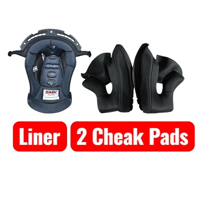 SMK Typhoon Inner Padding Liner & Cheekpads S01 22.06 Original