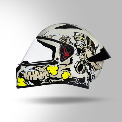 THUNDER COMMUNICATION READY D10 DECOR OFF WHITE & YELLOW WITH BATTERY