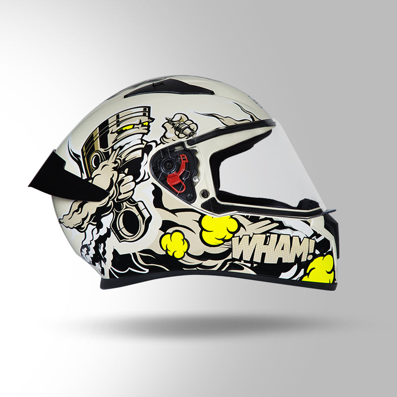 THUNDER COMMUNICATION READY D10 DECOR OFF WHITE & YELLOW WITH BATTERY