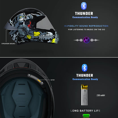 THUNDER COMMUNICATION READY D3 DECOR BLACK & YELLOW WITH BATTERY