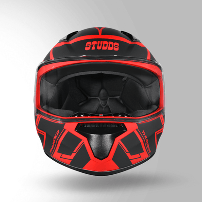 THUNDER COMMUNICATION READY D3 DECOR MATT RED & BLACK WITH BATTERY