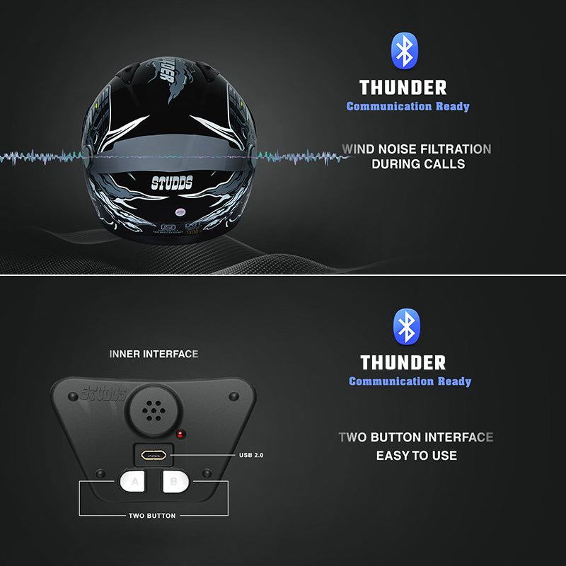 THUNDER COMMUNICATION READY D3 DECOR RED & BLACK WITH BATTERY