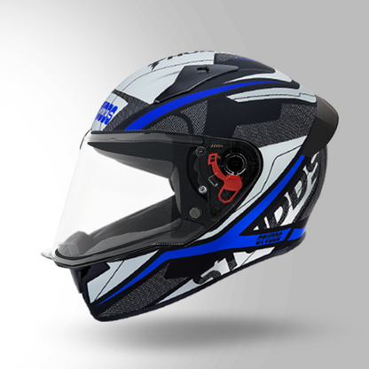 THUNDER COMMUNICATION READY D4 DECOR MATT BLACK & BLUE WITH BATTERY