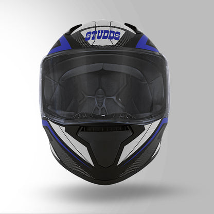 THUNDER COMMUNICATION READY D4 DECOR MATT BLACK & BLUE WITH BATTERY