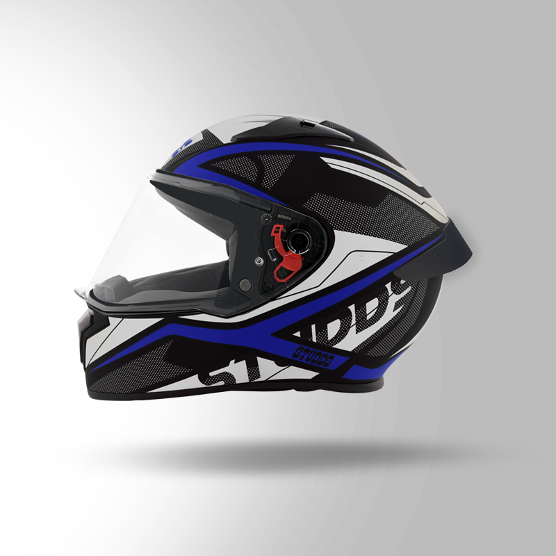 THUNDER COMMUNICATION READY D4 DECOR MATT BLACK & BLUE WITH BATTERY