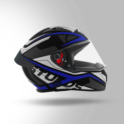 THUNDER COMMUNICATION READY D4 DECOR MATT BLACK & BLUE WITH BATTERY