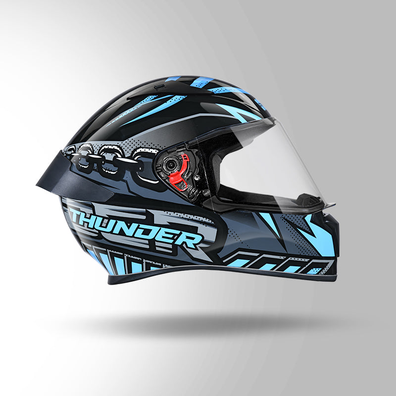 THUNDER COMMUNICATION READY D5 DECOR BLACK & BLUE WITH BATTERY
