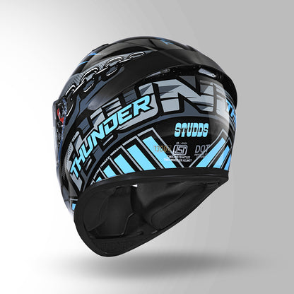 THUNDER COMMUNICATION READY D5 DECOR BLACK & BLUE WITH BATTERY
