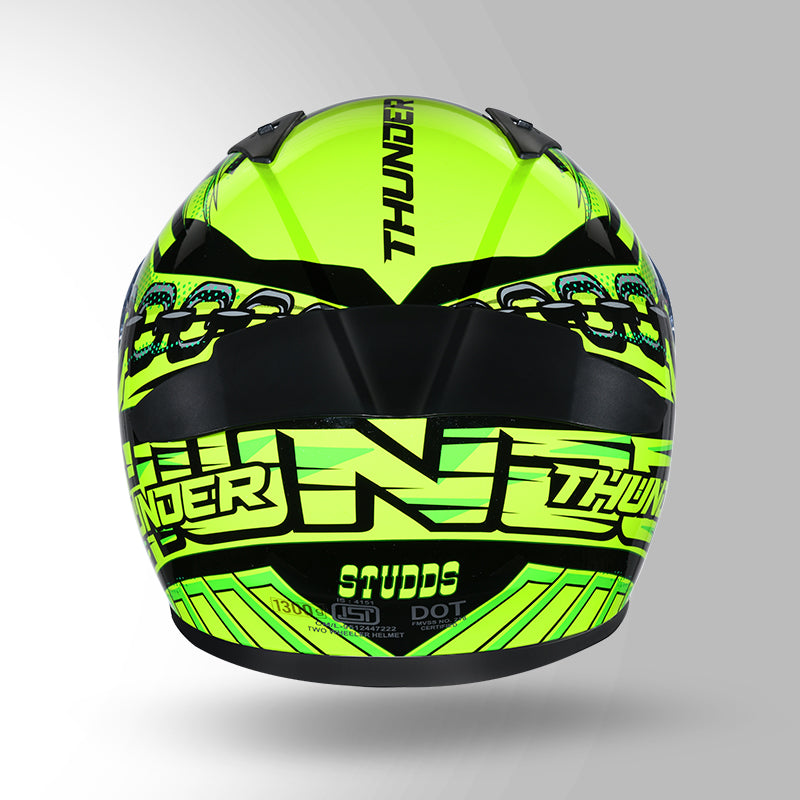 THUNDER COMMUNICATION READY D5 DECOR BLACK/GREEN & YELLOW WITH BATTERY