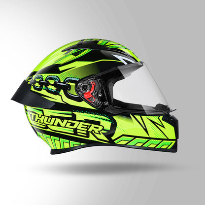 THUNDER COMMUNICATION READY D5 DECOR BLACK/GREEN & YELLOW WITH BATTERY