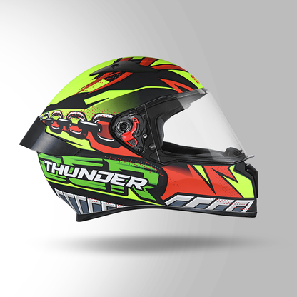 THUNDER COMMUNICATION READY D5 DECOR BLACK/RED & YELLOW WITH BATTERY