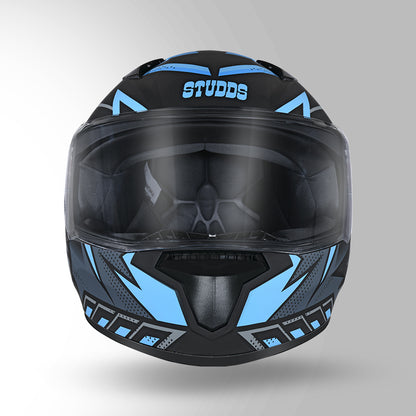 THUNDER COMMUNICATION READY D5 DECOR MATT BLACK & BLUE WITH BATTERY