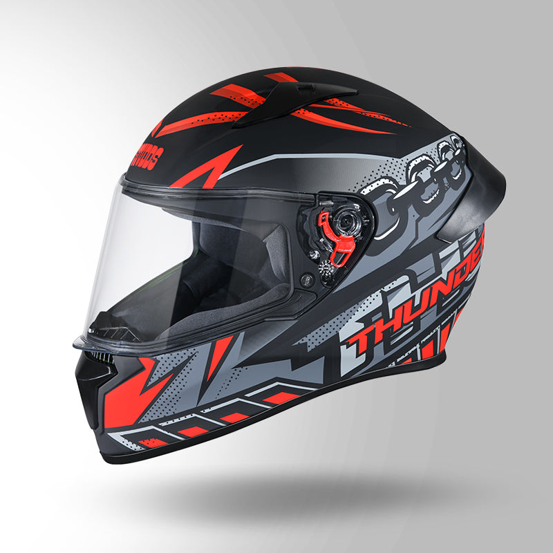 THUNDER COMMUNICATION READY D5 DECOR MATT BLACK & RED WITH BATTERY