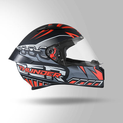 THUNDER COMMUNICATION READY D5 DECOR MATT BLACK & RED WITH BATTERY