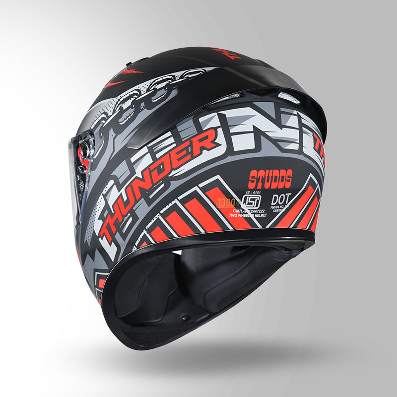 THUNDER COMMUNICATION READY D5 DECOR MATT BLACK & RED WITH BATTERY