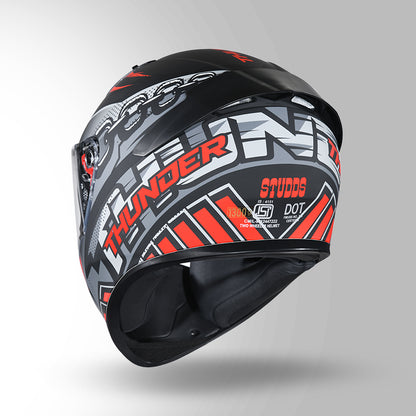 THUNDER COMMUNICATION READY D5 DECOR MATT BLACK & RED WITH BATTERY