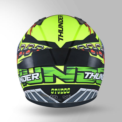 THUNDER COMMUNICATION READY D5 DECOR MATT BLACK/RED & YELLOW WITH BATTERY