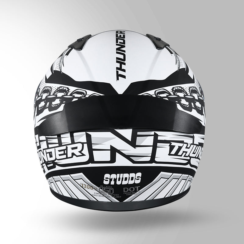 THUNDER COMMUNICATION READY D5 DECOR MATT BLACK & WHITE WITH BATTERY
