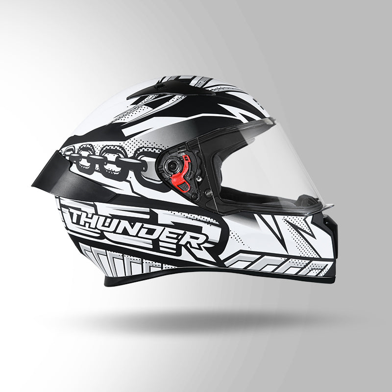 THUNDER COMMUNICATION READY D5 DECOR MATT BLACK & WHITE WITH BATTERY