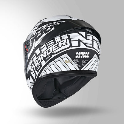 THUNDER COMMUNICATION READY D5 DECOR MATT BLACK & WHITE WITH BATTERY