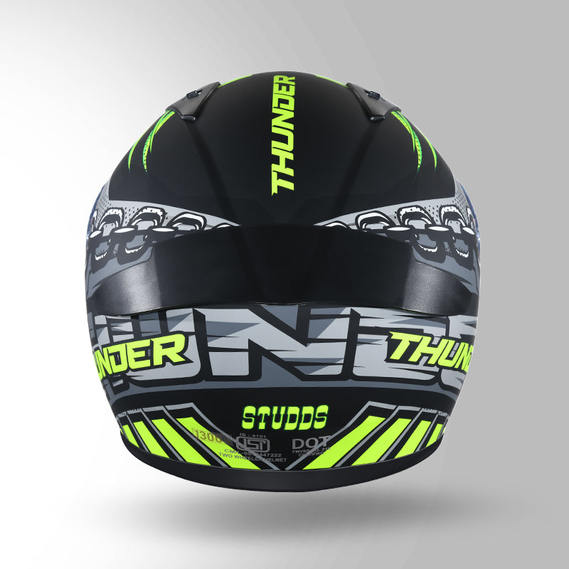 THUNDER COMMUNICATION READY D5 DECOR MATT BLACK & YELLOW WITH BATTERY