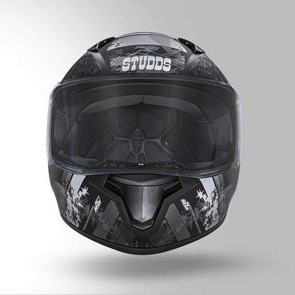 THUNDER D1 DECOR MATT BLACK & GREY WITH SPOILER