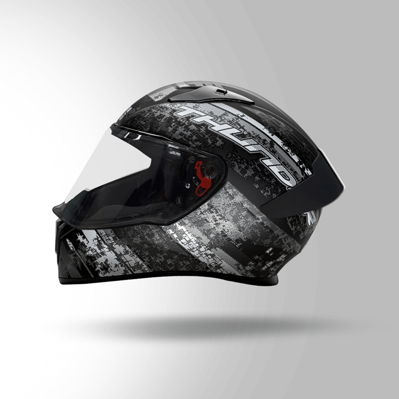 THUNDER D1 DECOR MATT BLACK & GREY WITH SPOILER