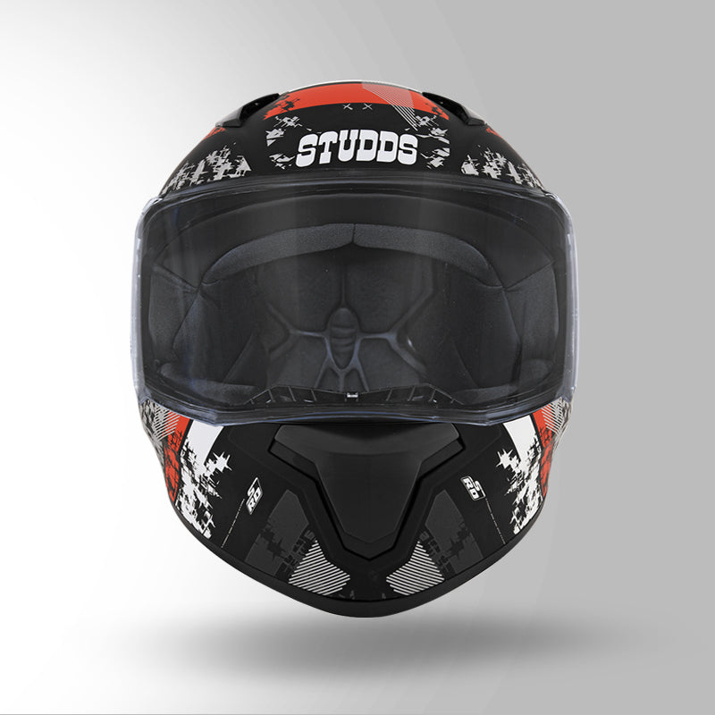 THUNDER D1 DECOR MATT BLACK & RED WITH SPOILER
