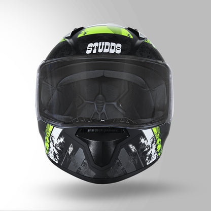 THUNDER D1 DECOR MATT BLACK & YELLOW WITH SPOILER