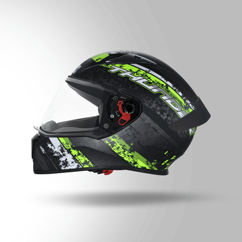 THUNDER D1 DECOR MATT BLACK & YELLOW WITH SPOILER