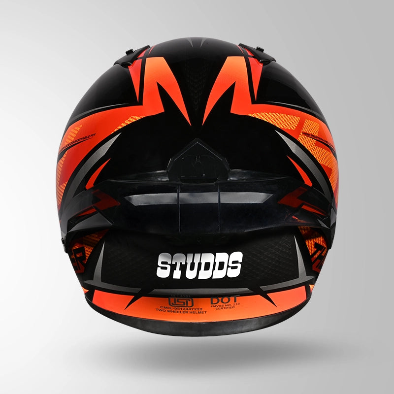 THUNDER D1 LIGHTVOLT DECOR BLACK / RED & ORANGE