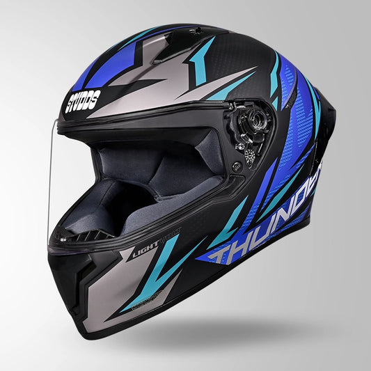 THUNDER D1 LIGHTVOLT DECOR MATT BLACK & BLUE