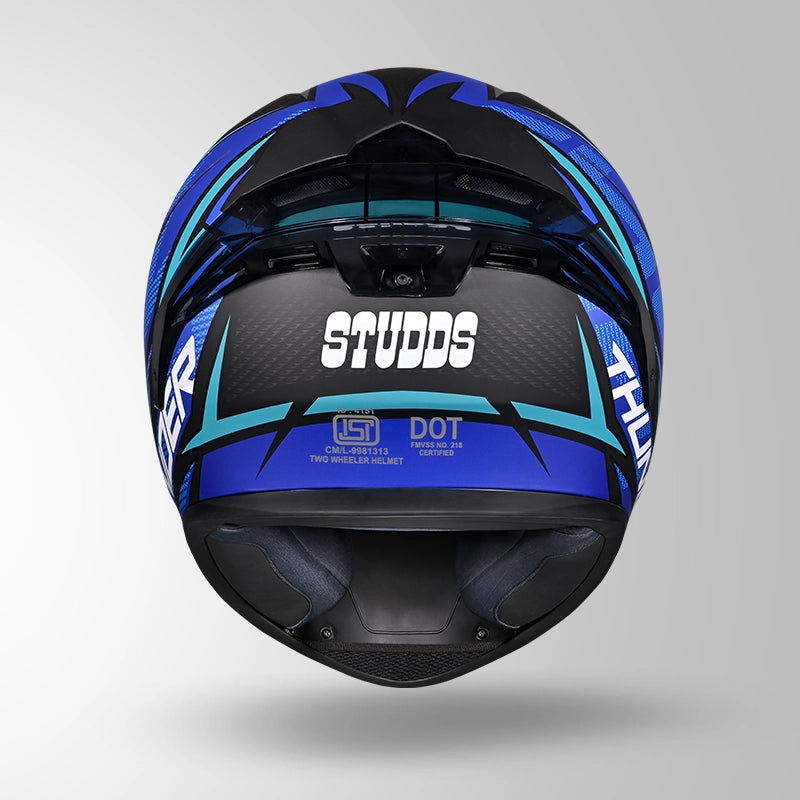 THUNDER D1 LIGHTVOLT DECOR MATT BLACK & BLUE
