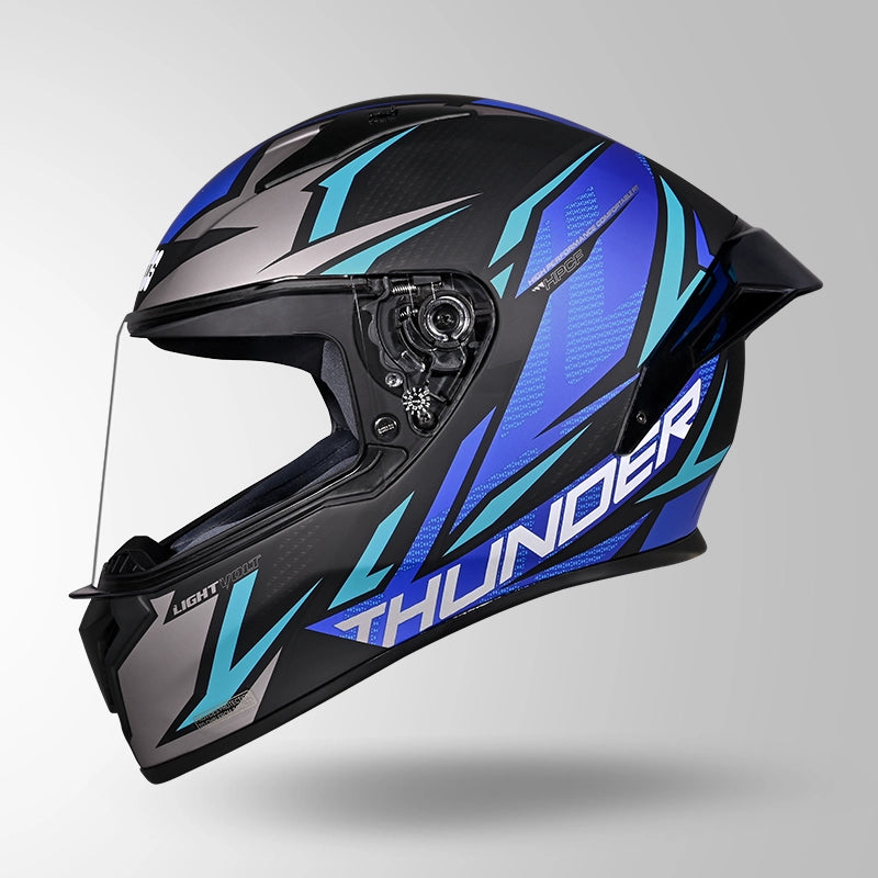 THUNDER D1 LIGHTVOLT DECOR MATT BLACK & BLUE