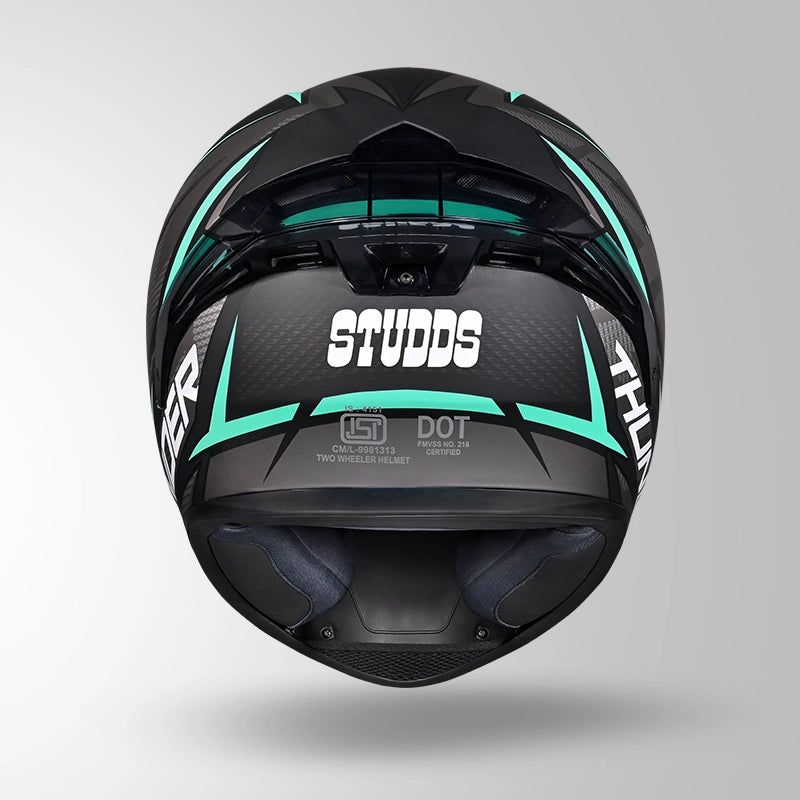 THUNDER D1 LIGHTVOLT DECOR MATT BLACK / BLUE & GREY