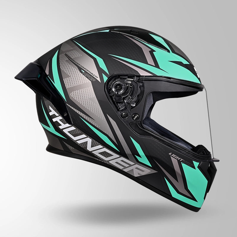 THUNDER D1 LIGHTVOLT DECOR MATT BLACK / BLUE & GREY
