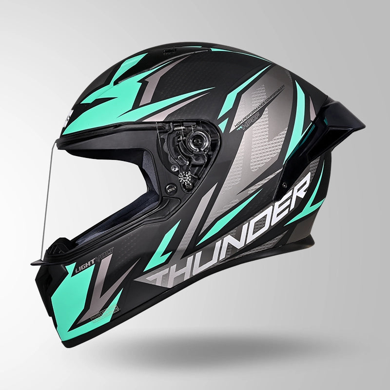 THUNDER D1 LIGHTVOLT DECOR MATT BLACK / BLUE & GREY