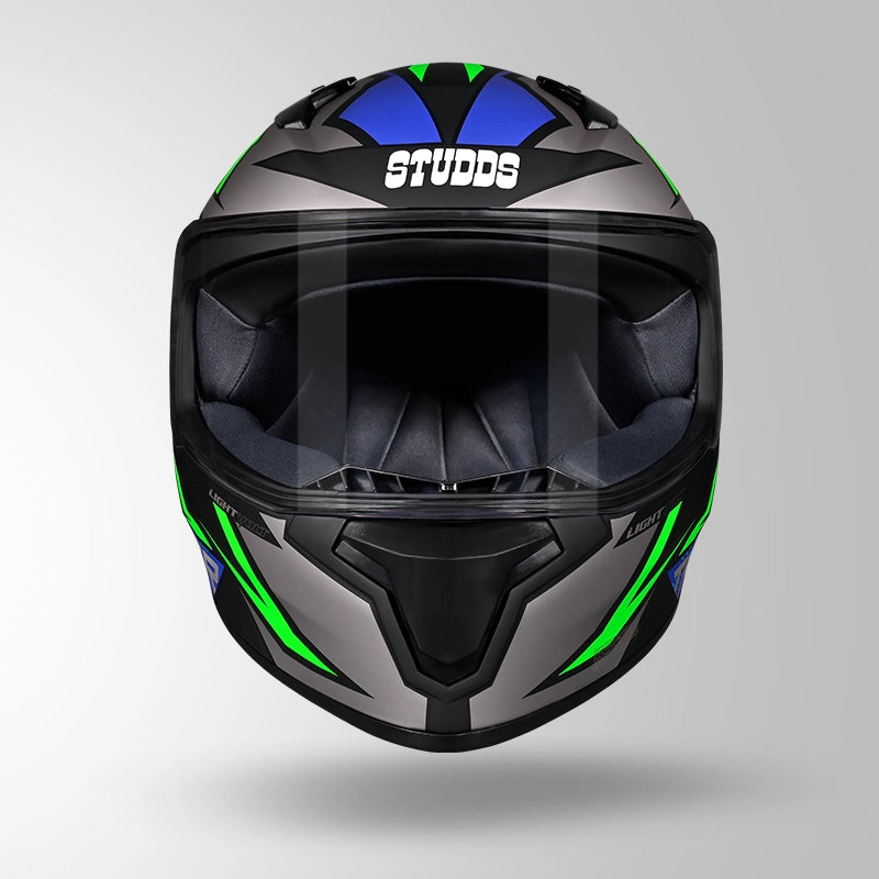 THUNDER D1 LIGHTVOLT DECOR MATT BLACK / GREEN & BLUE