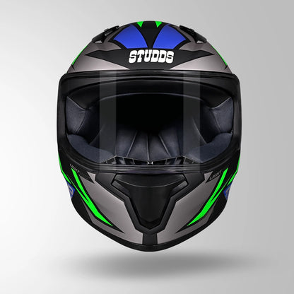 THUNDER D1 LIGHTVOLT DECOR MATT BLACK / GREEN & BLUE
