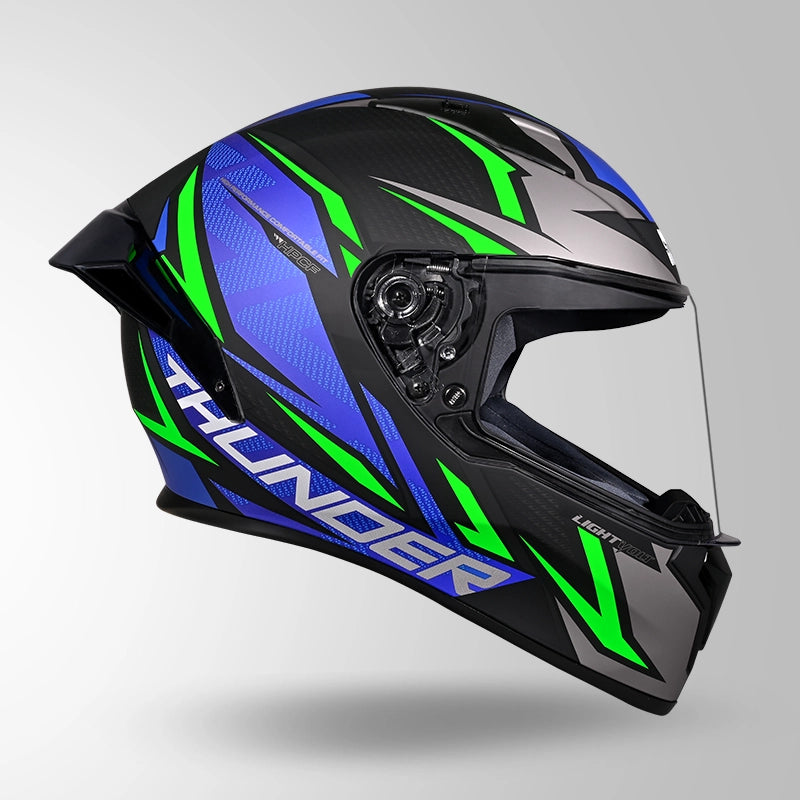 THUNDER D1 LIGHTVOLT DECOR MATT BLACK / GREEN & BLUE