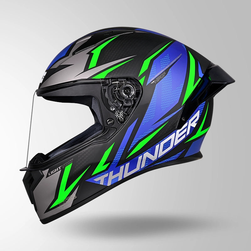 THUNDER D1 LIGHTVOLT DECOR MATT BLACK / GREEN & BLUE