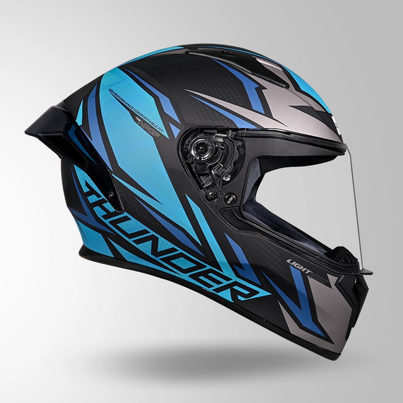 THUNDER D1 LIGHTVOLT DECOR MATT BLACK / GREY & BLUE