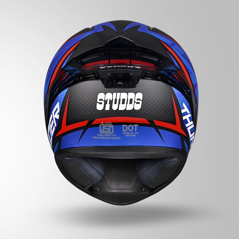 THUNDER D1 LIGHTVOLT DECOR MATT BLACK / RED & BLUE