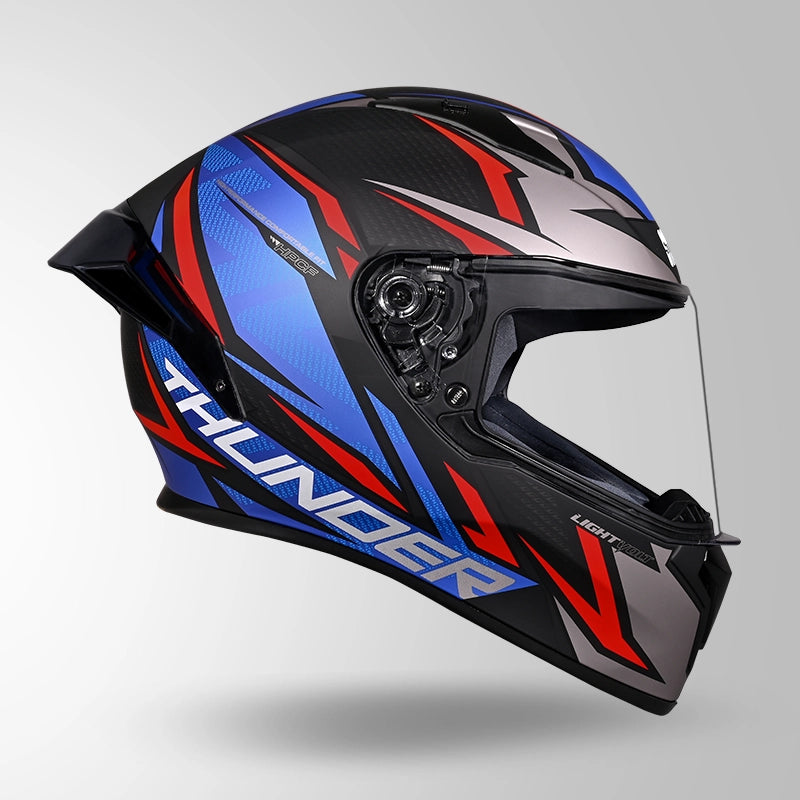 THUNDER D1 LIGHTVOLT DECOR MATT BLACK / RED & BLUE