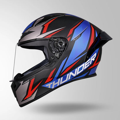 THUNDER D1 LIGHTVOLT DECOR MATT BLACK / RED & BLUE
