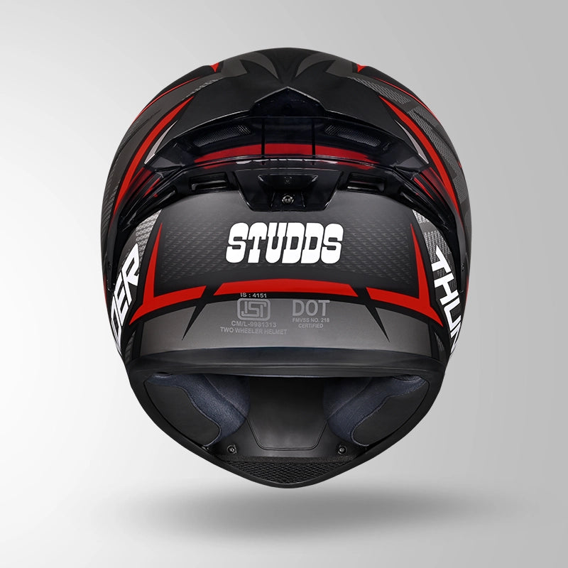 THUNDER D1 LIGHTVOLT DECOR MATT BLACK / RED & GREY