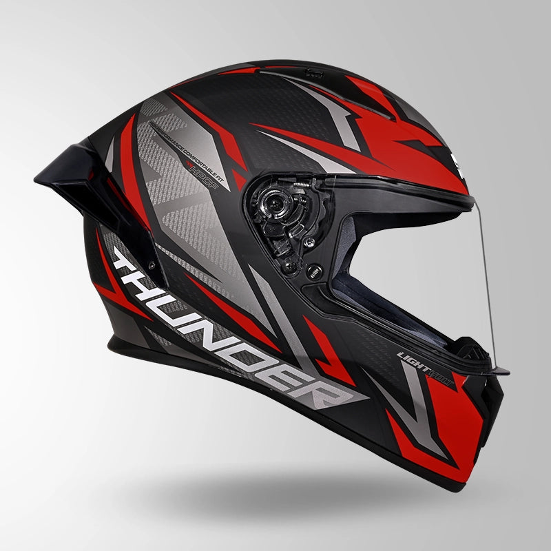 THUNDER D1 LIGHTVOLT DECOR MATT BLACK / RED & GREY